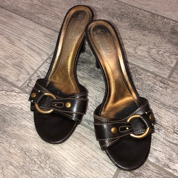 COACH Sloane Leather Heel Brown - Picture 2 of 8